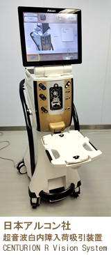 日本アルコン社　超音波白内障入荷吸引装置センチュリオンRビジョンシステム